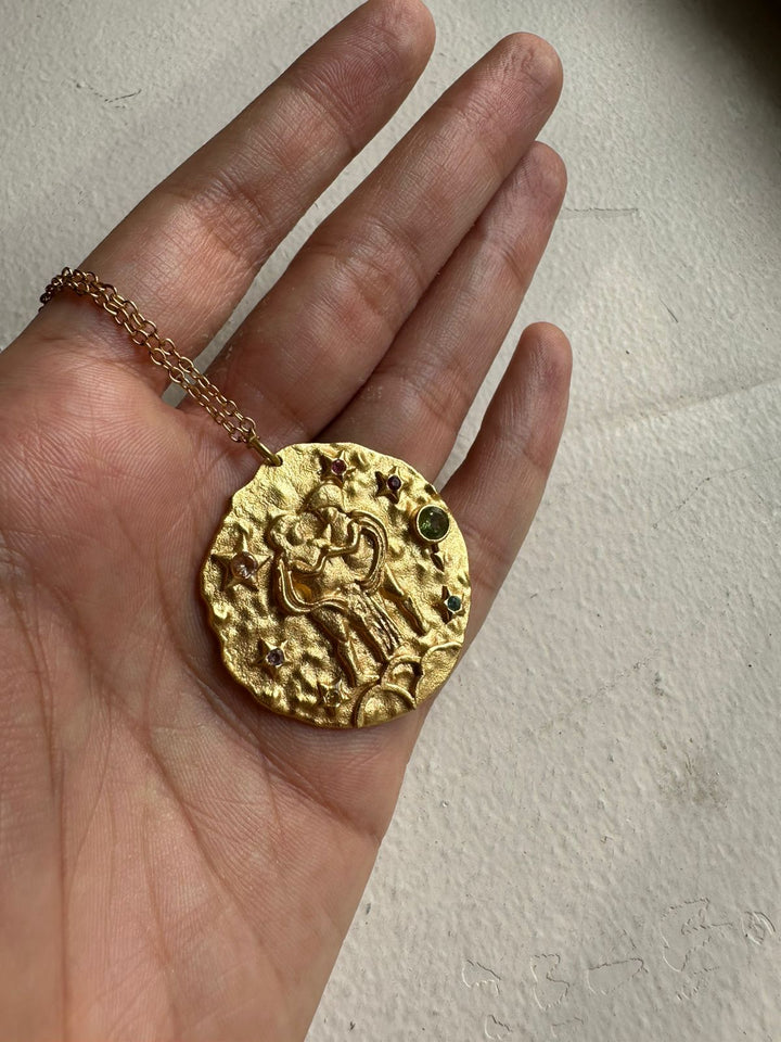 Zodiac pendant necklace