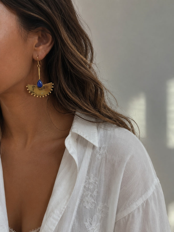Fan wing earrings