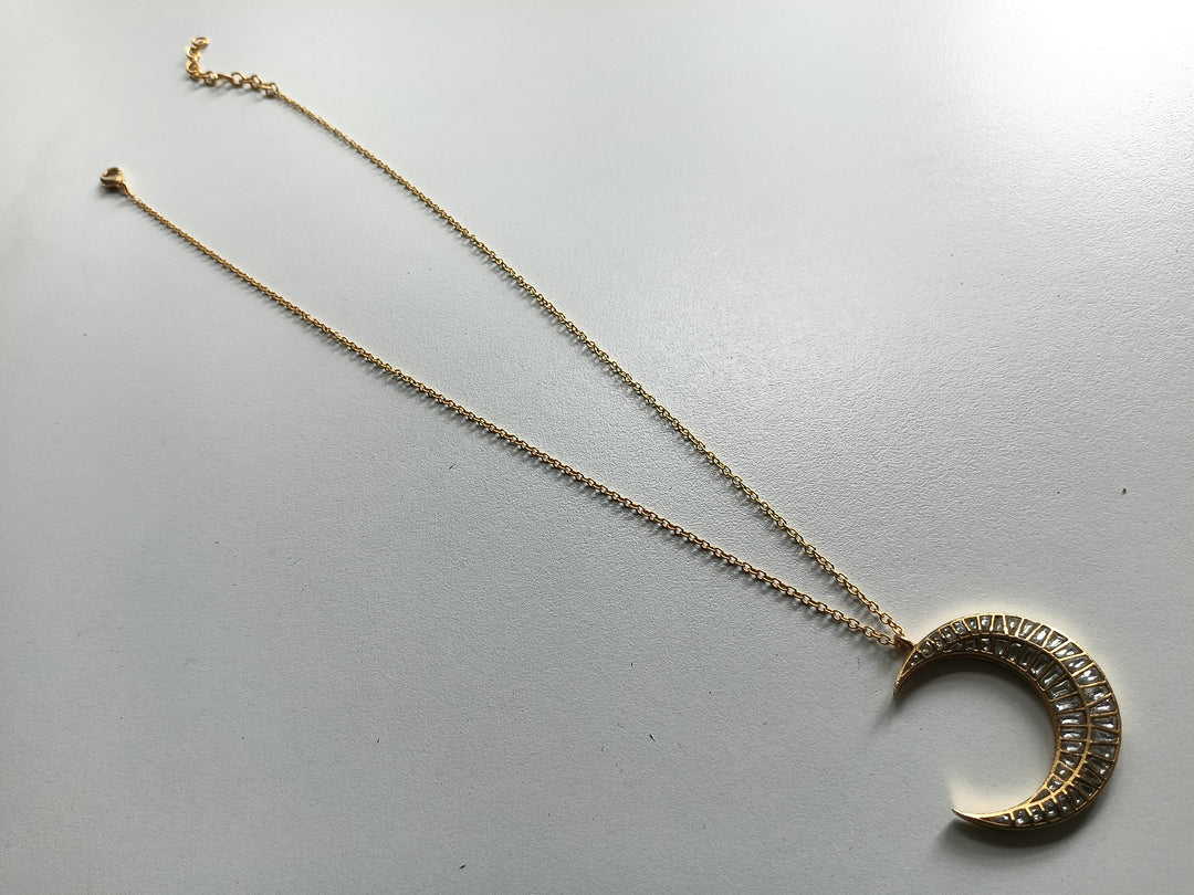 Crescent moon necklace