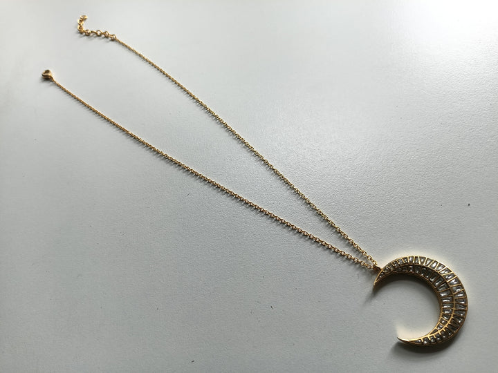 Crescent moon necklace