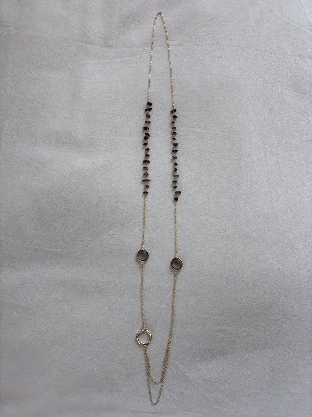 Long stone necklace