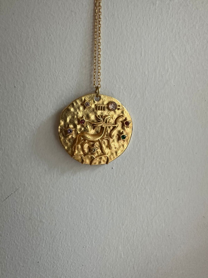 Zodiac pendant necklace