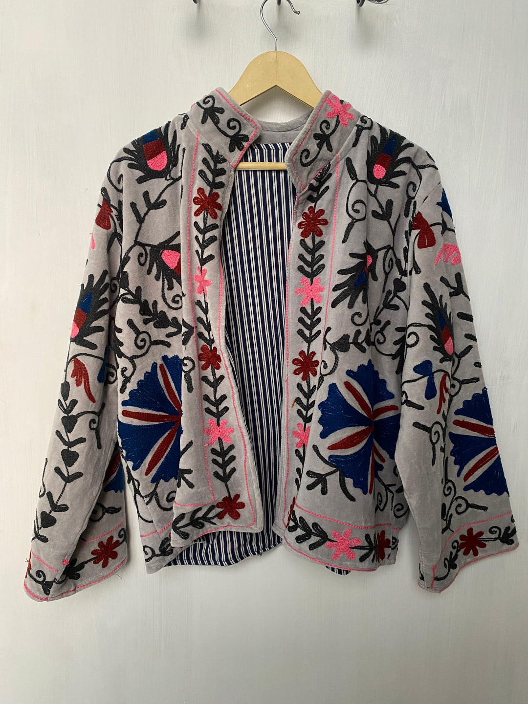 Hand embroidered sujani Coat