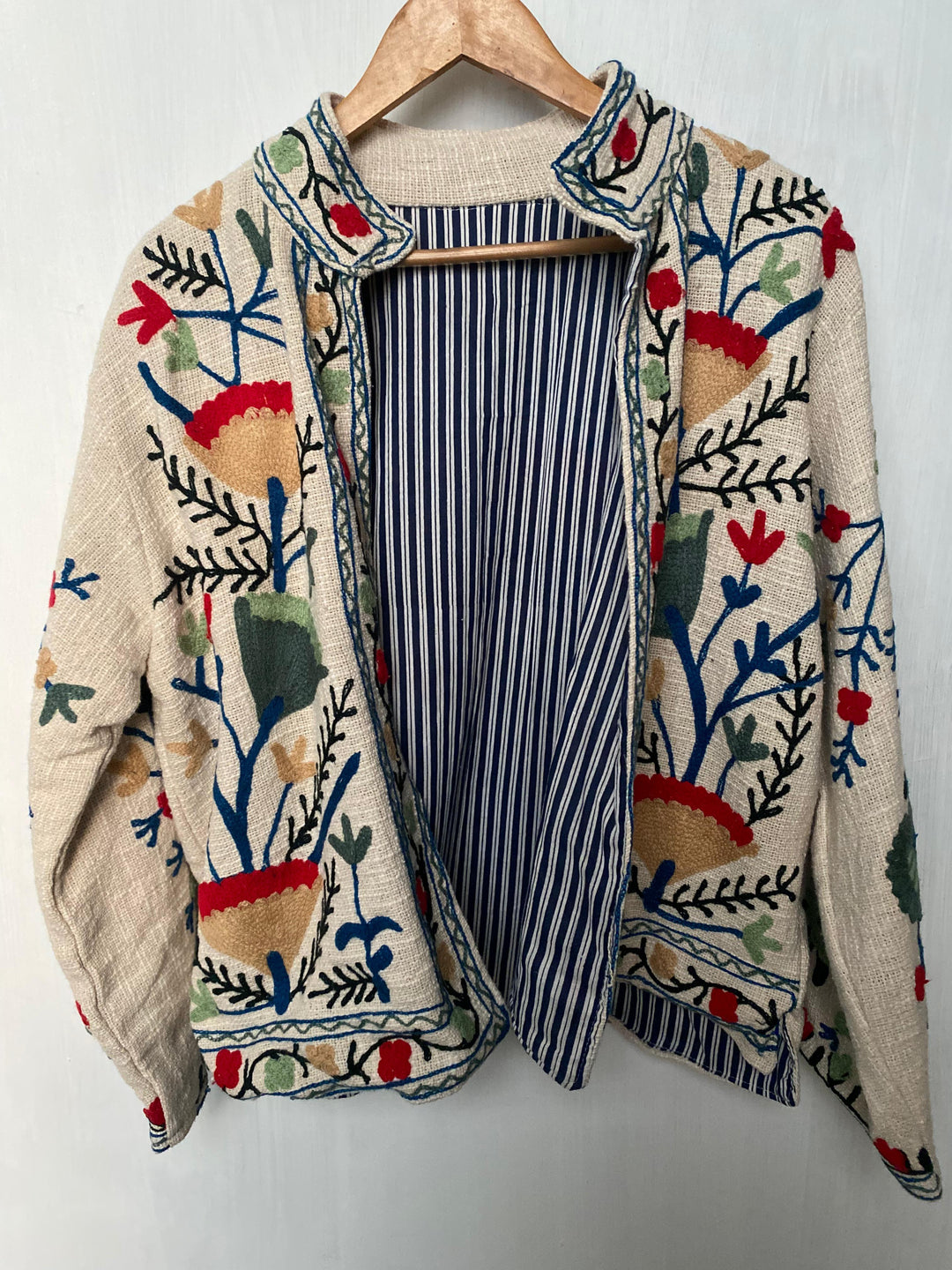 Hand embroidered sujani Coat