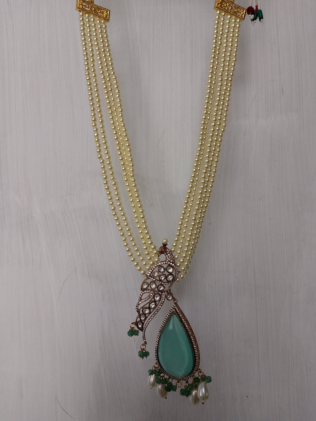 Mother of Pearl Peacock Necklace