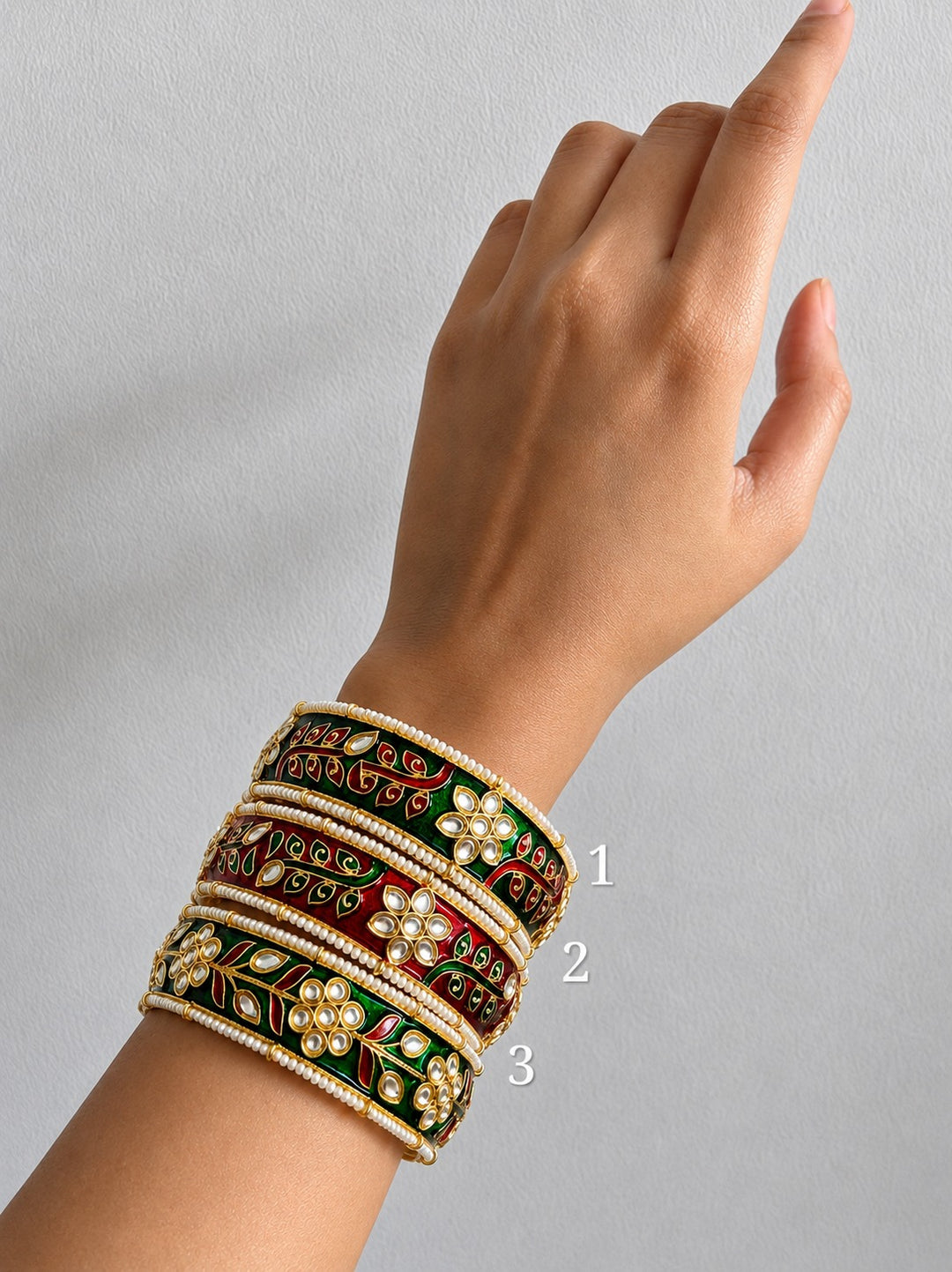 Meenakari Phool Bangle Bracelet