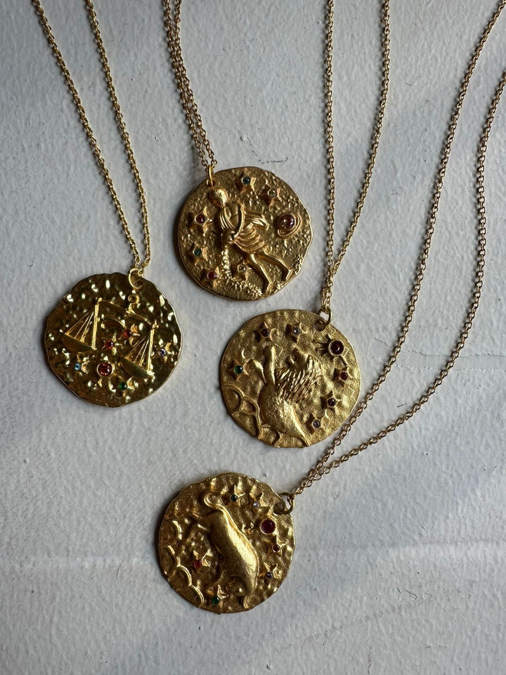 Zodiac pendant necklace