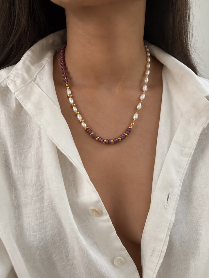 Pearl & glow necklace