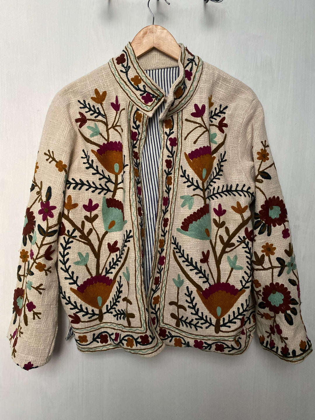 Hand embroidered sujani Coat