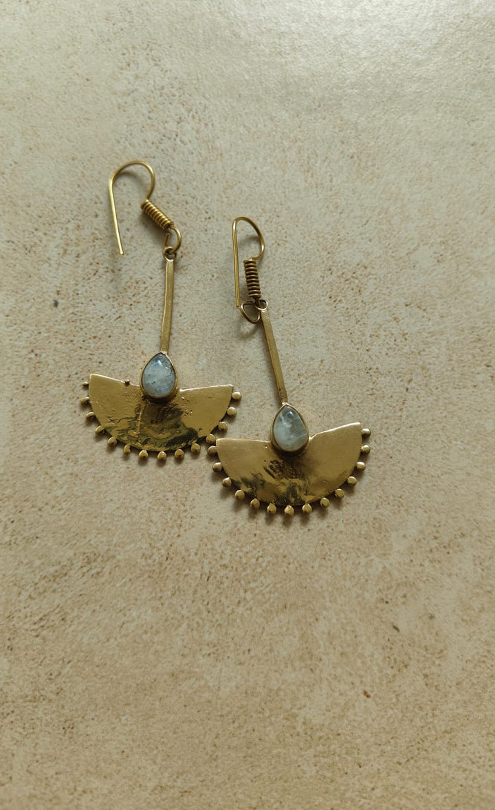 Fan wing earrings