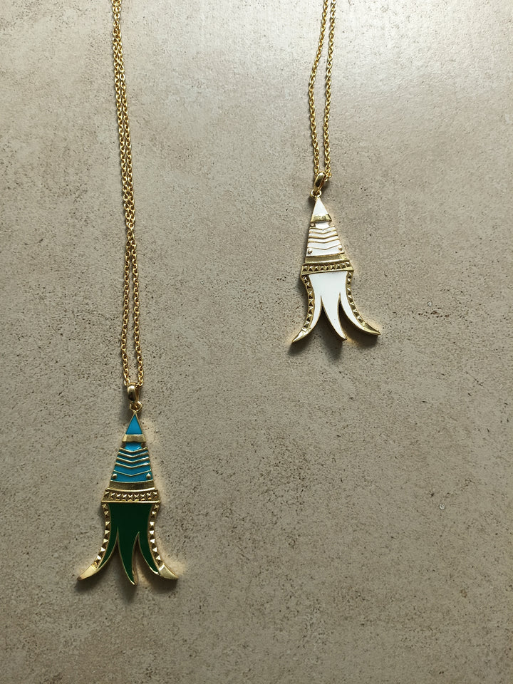 Black Trishul necklace