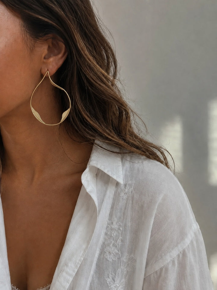 Ocean Hoop Earrings