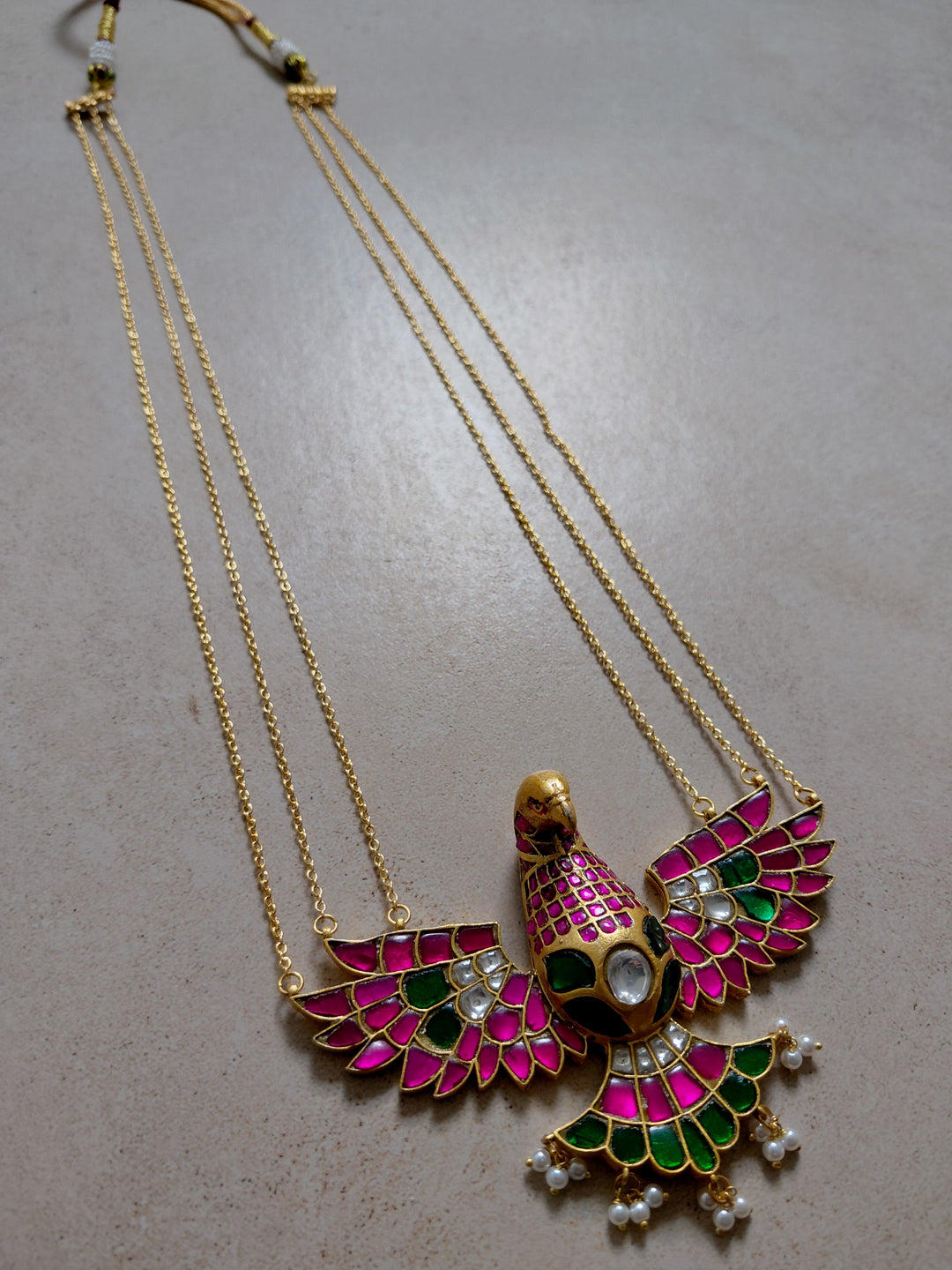 Rising eagle necklace