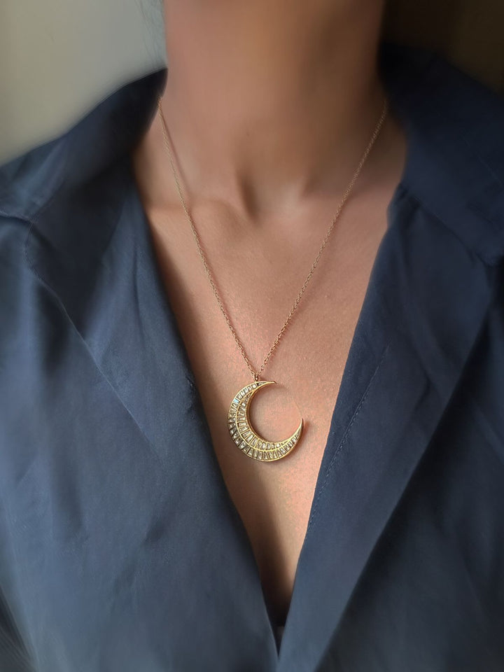 Crescent moon necklace