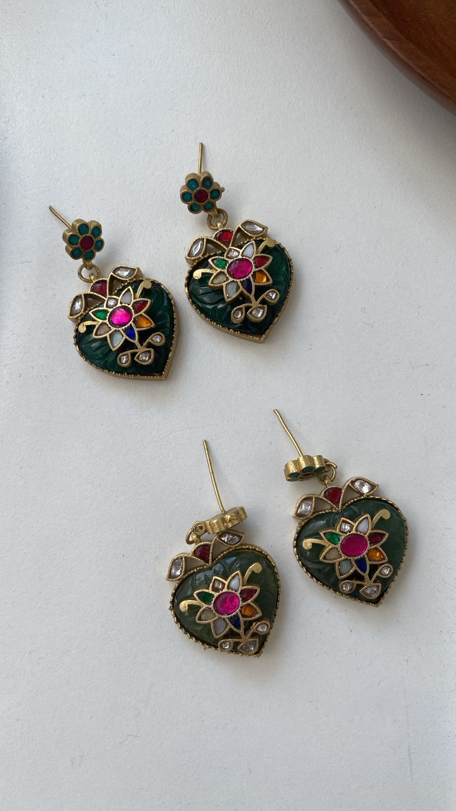 Gulmohar paan earring