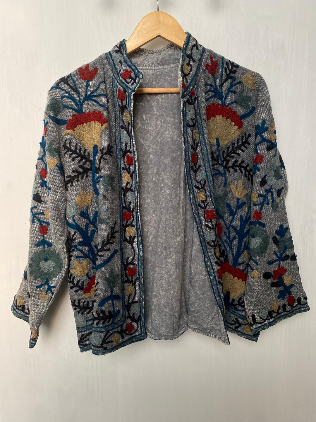 Hand embroidered sujani Coat