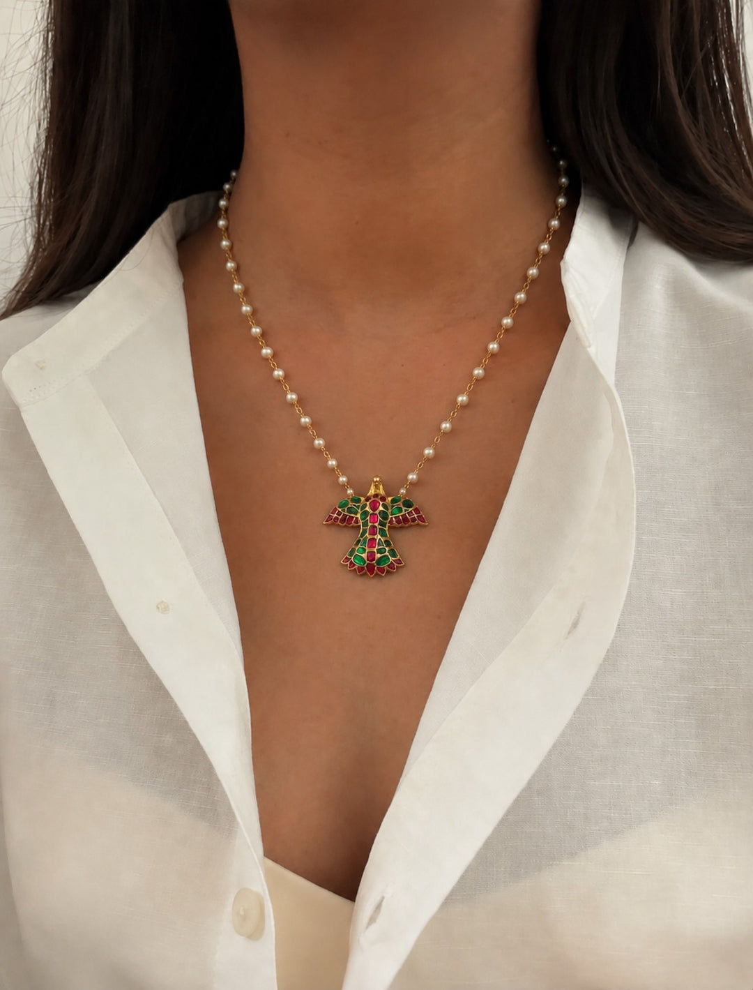 Charbagh eagle necklace