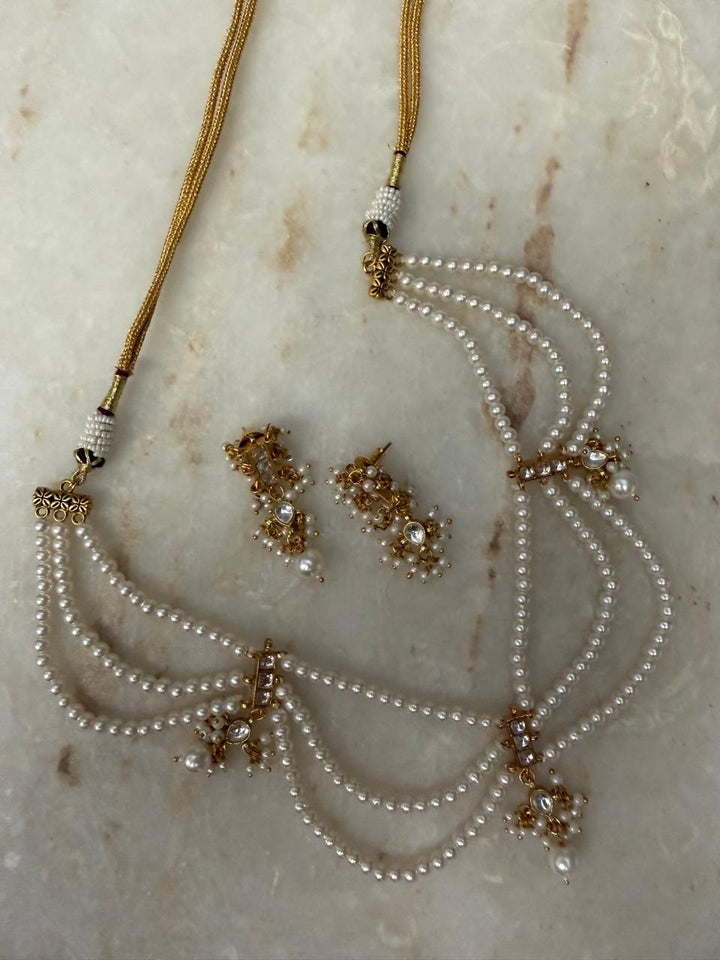 Milky way pearl necklace set