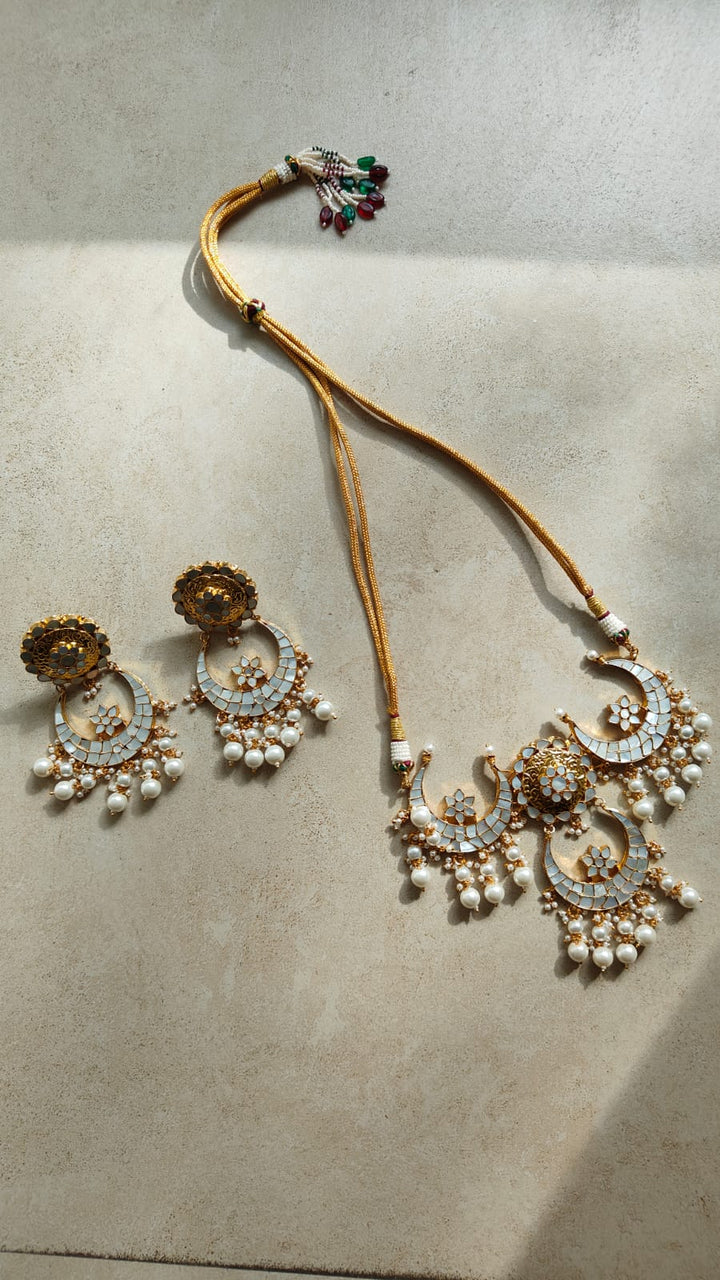 Vijiya Milky Necklace set