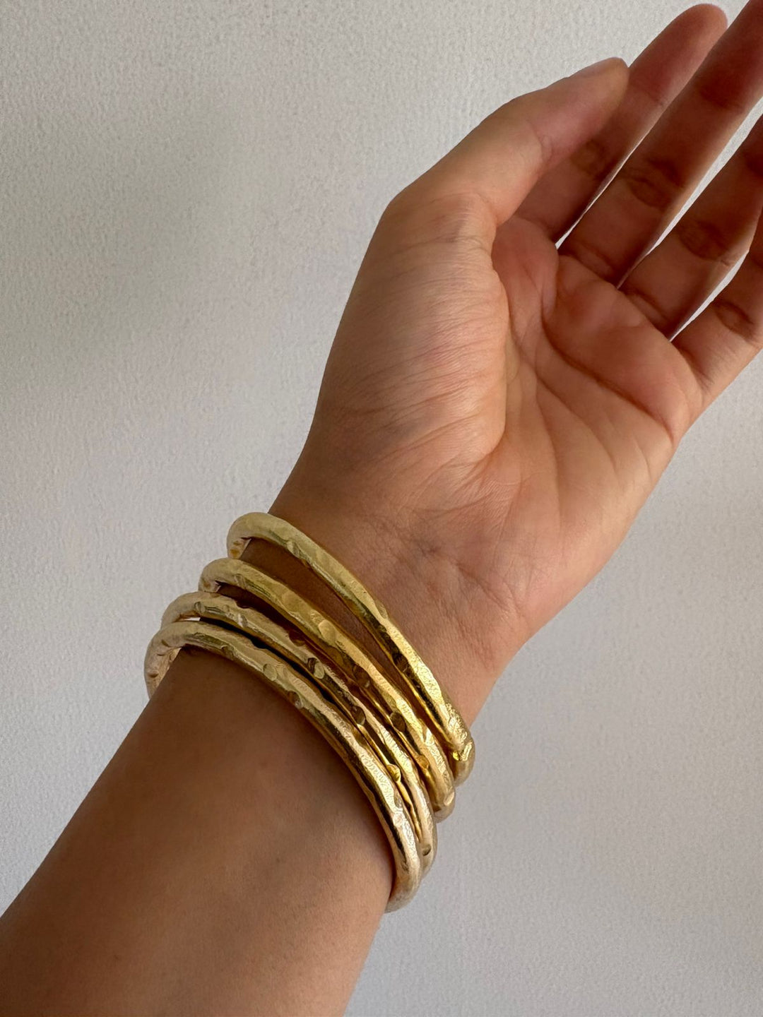 Aura metal bangle bracelet