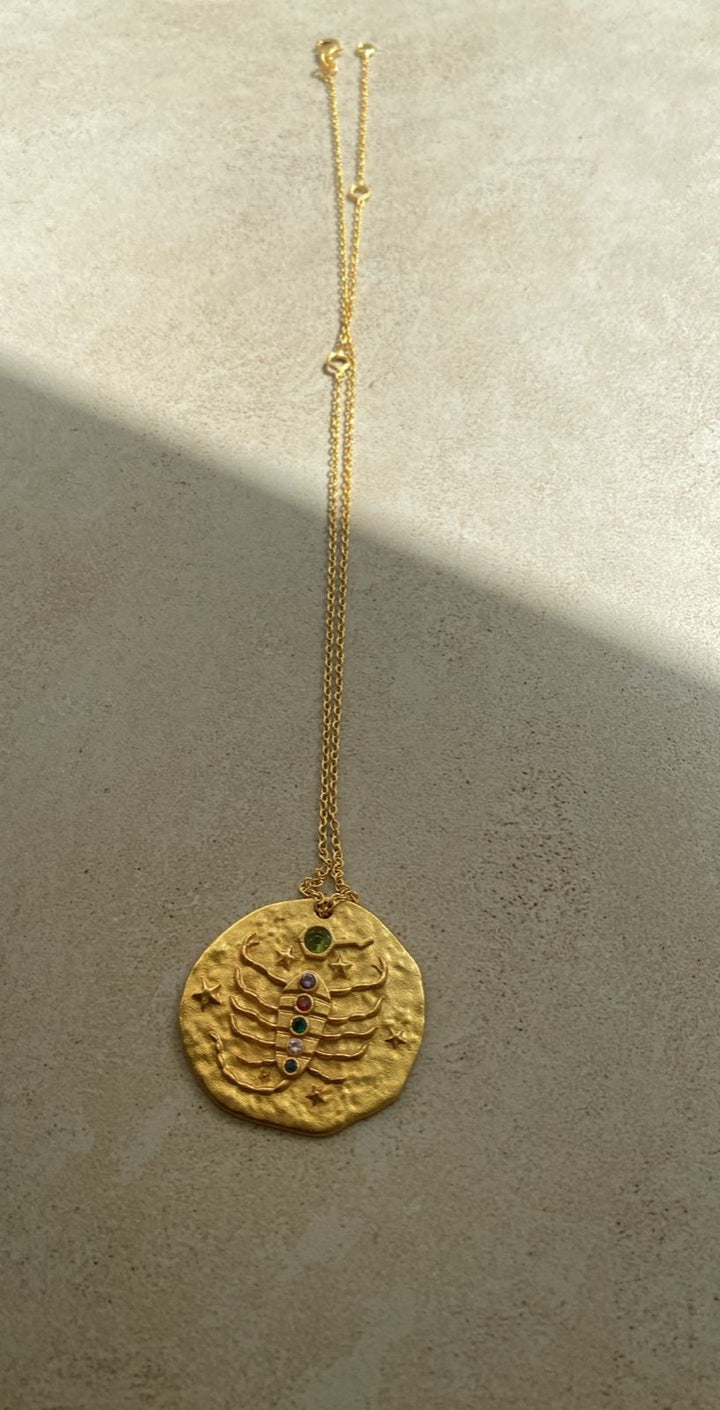 Zodiac pendant necklace