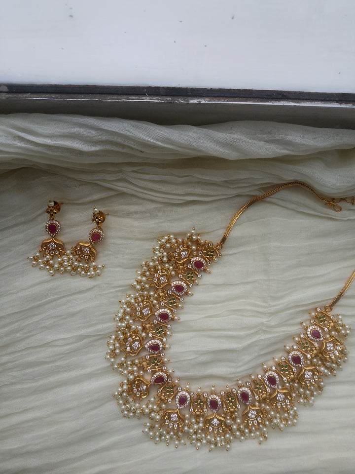 Jama Temple Necklace Set