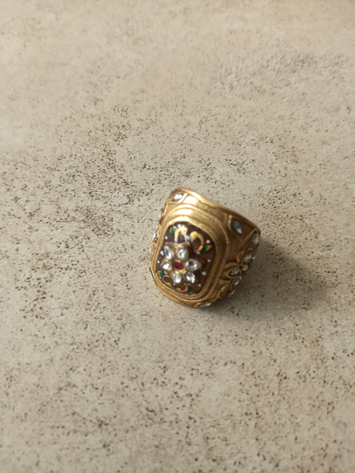 Sawai Meenakari Ring