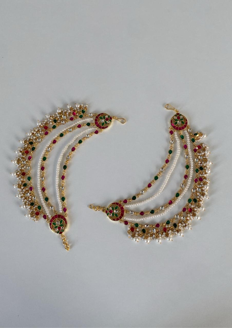 Bridal kanoti ear chain