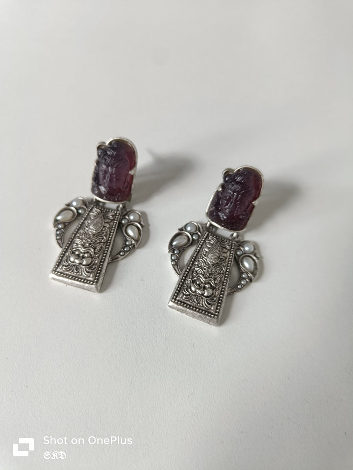 Buddha Silver Earrings