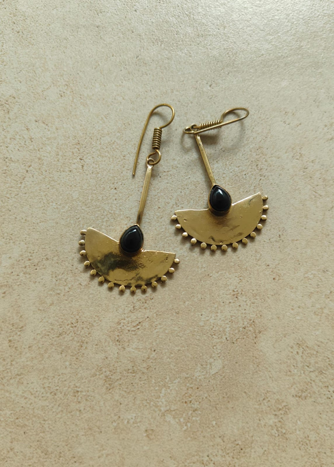 Fan wing earrings