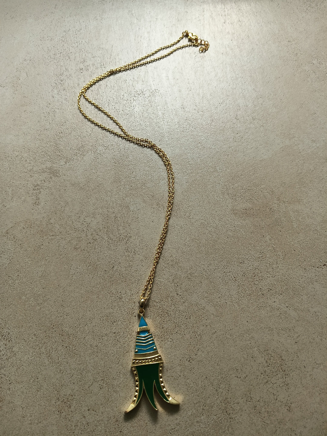 Black Trishul necklace