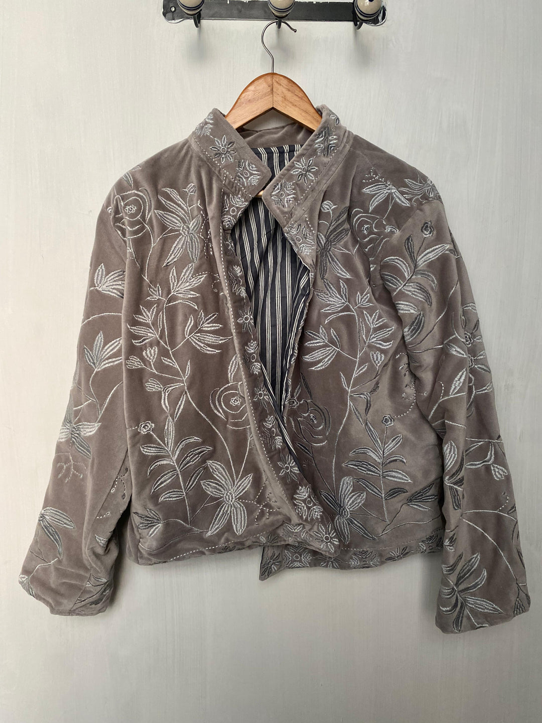 Hand embroidered coat