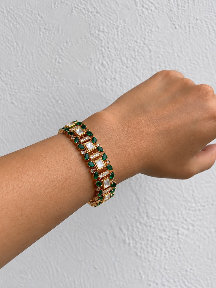 Emerald green bracelet
