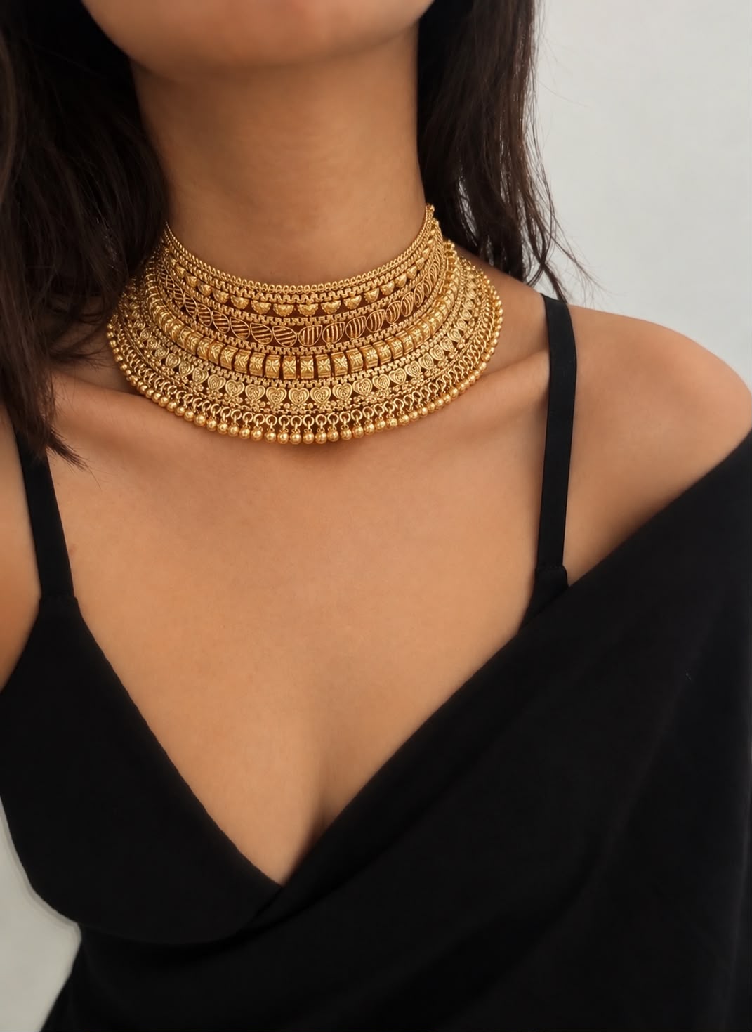 Sunehri darbar necklace