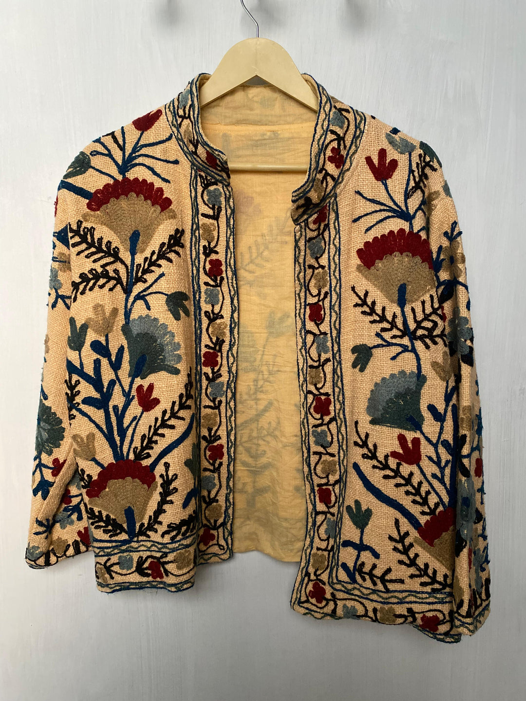 Hand embroidered sujani Coat