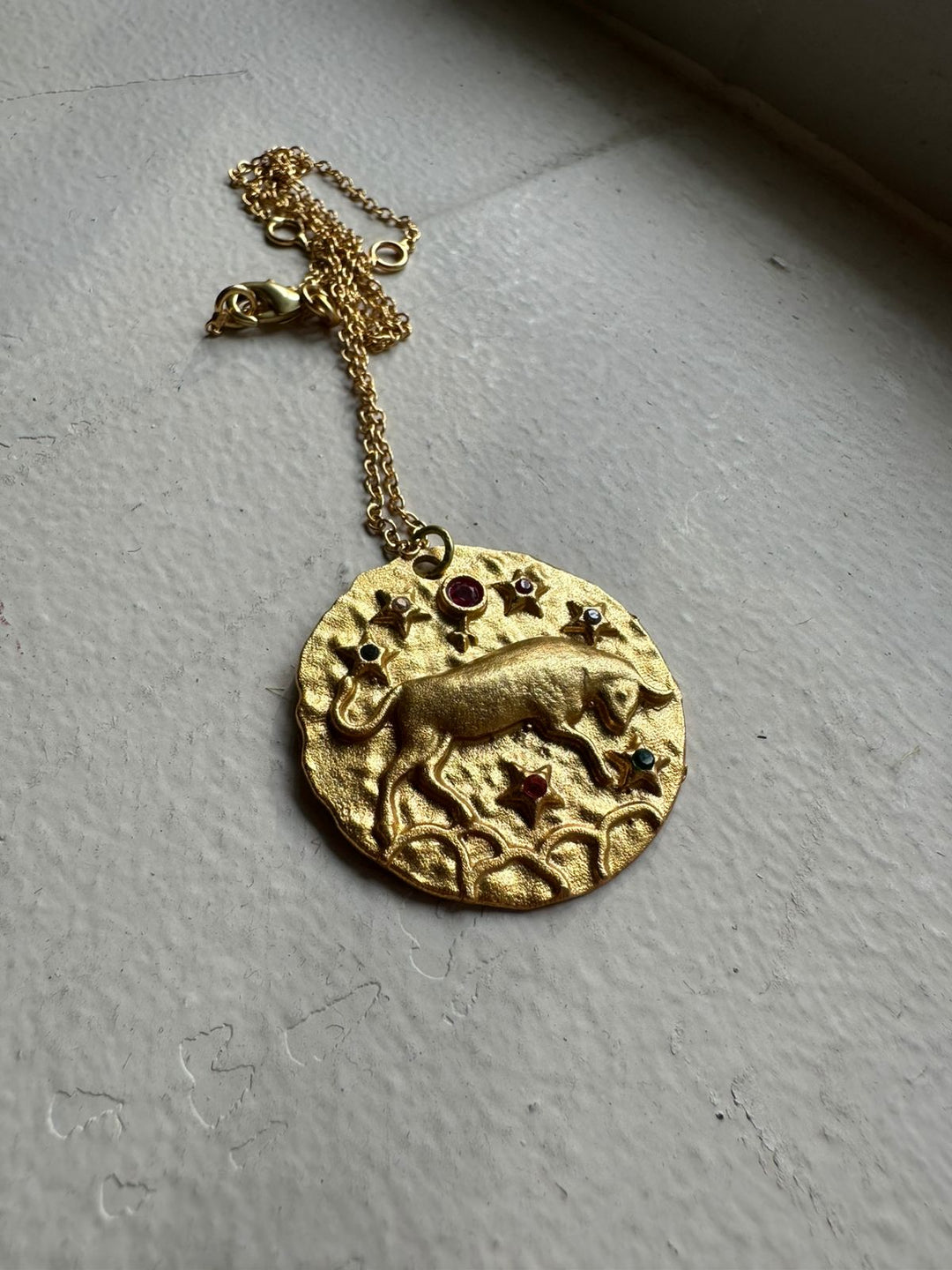 Zodiac pendant necklace