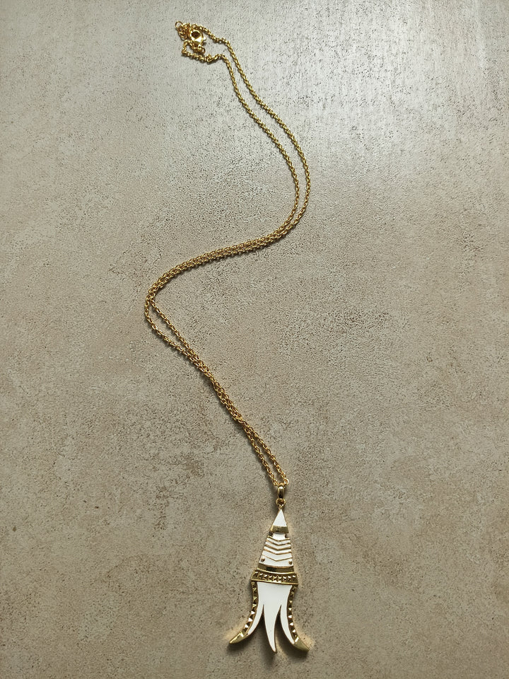 Black Trishul necklace