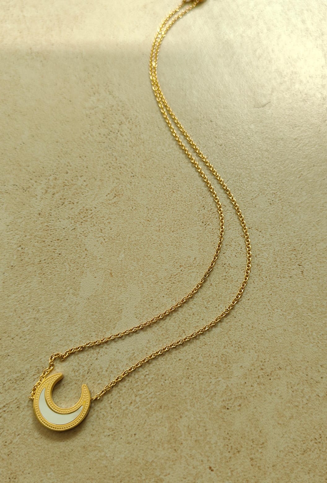 Titan moon necklace