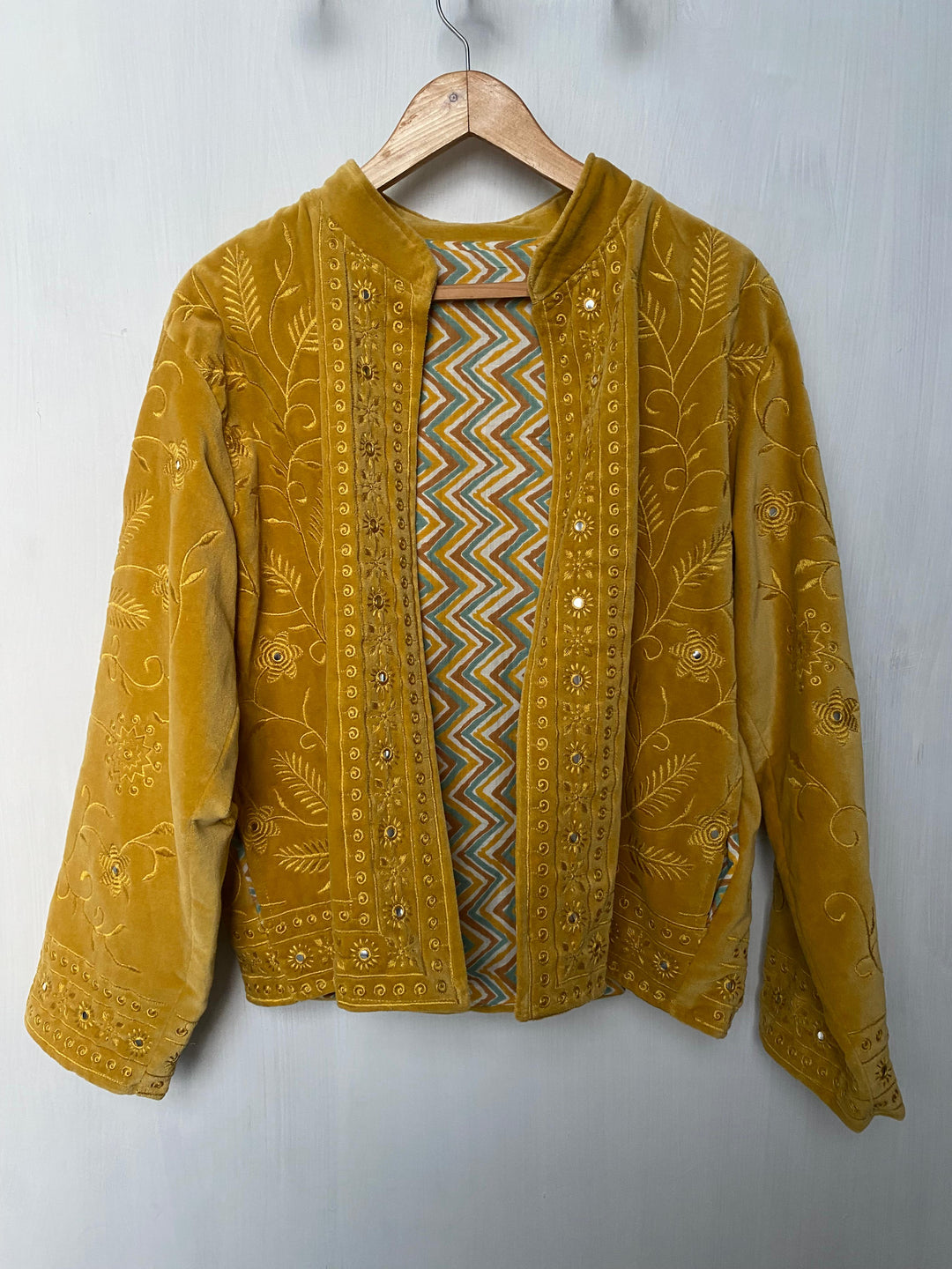 Hand embroidered coat