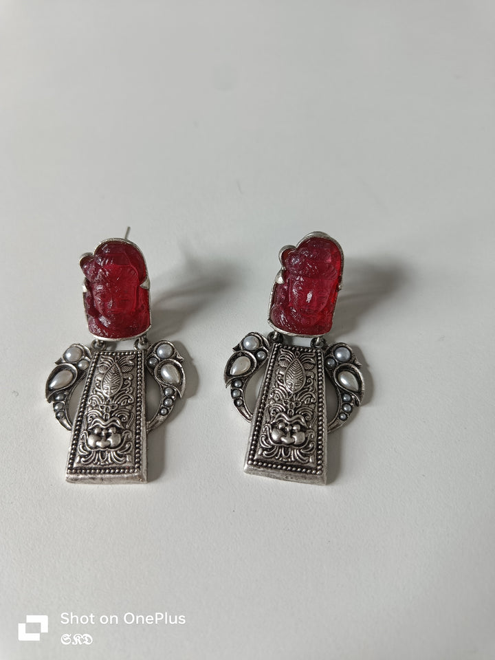 Buddha Silver Earrings