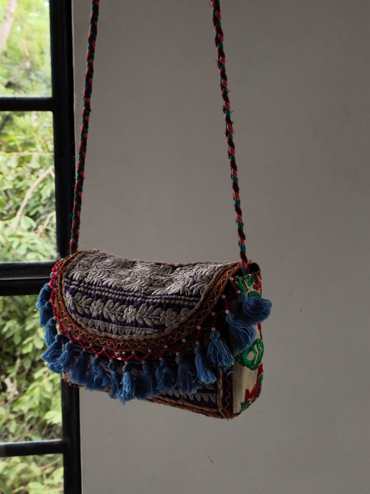 Embroidered Sling Bag