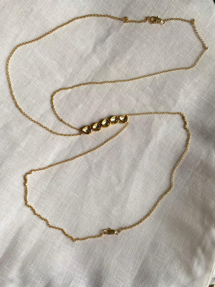 Kundanmeena Bodychain Necklace