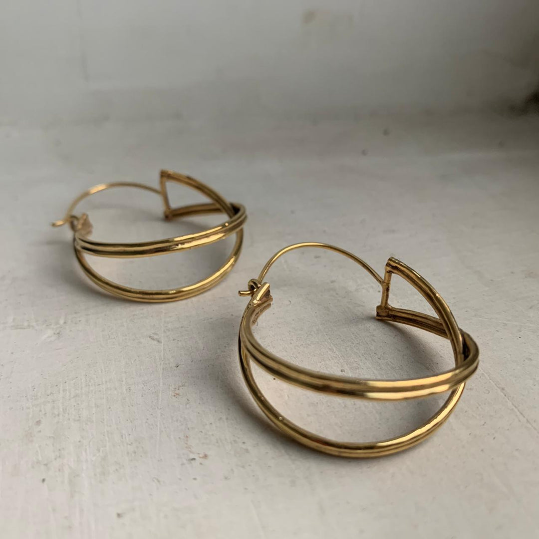 Collision Hoop Earrings