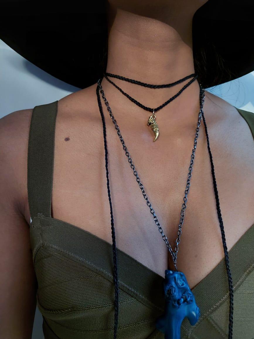 Hemp String With Tooth Necklace