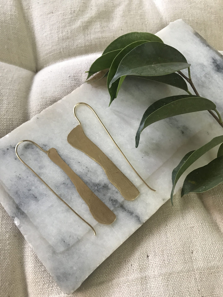 Side Uneven Hook Earrings