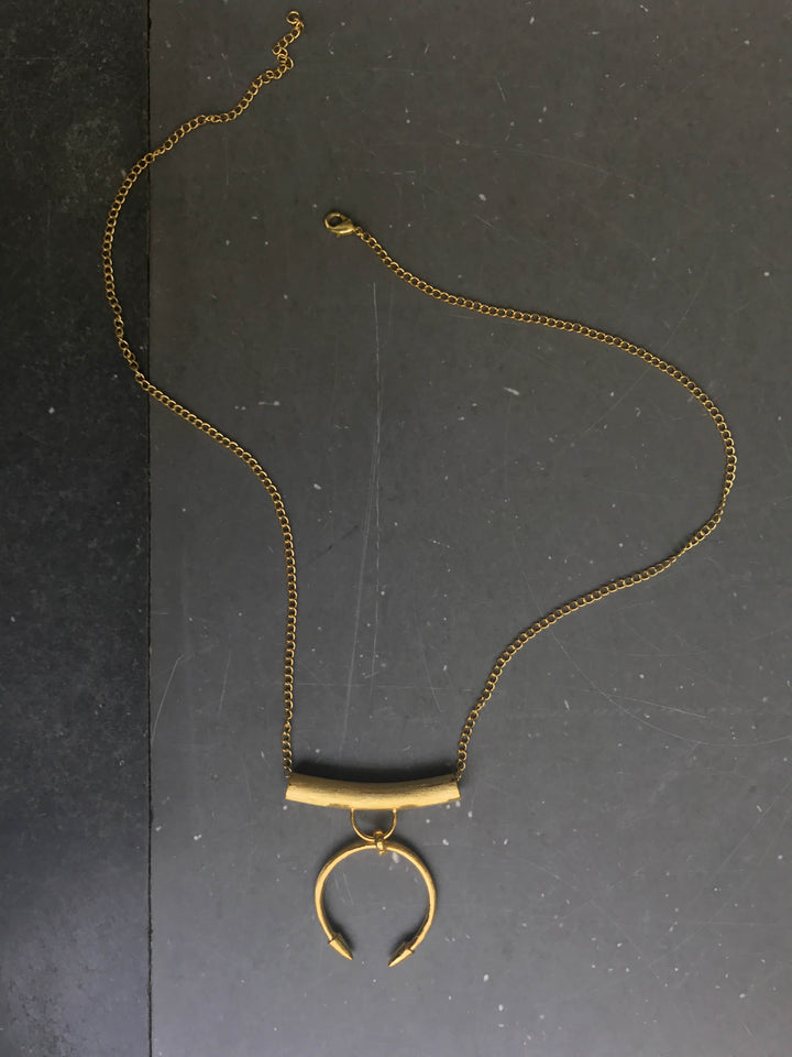 Knob Pendant Necklace