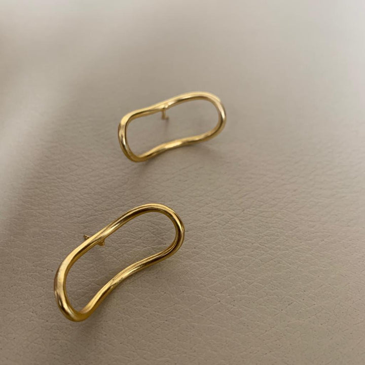 Oval Jacket Earrings