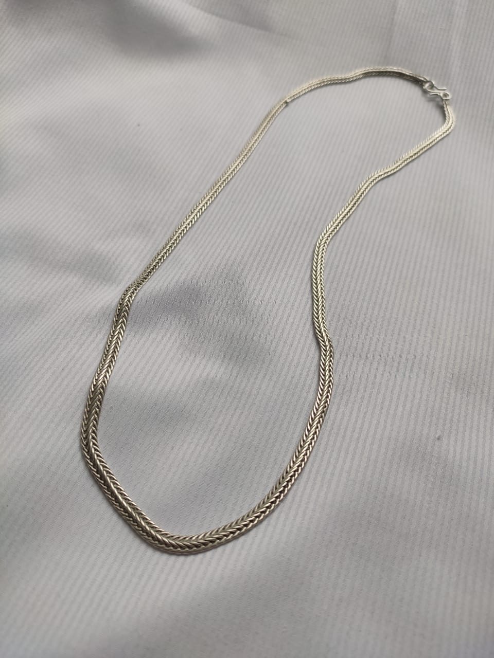 Silver Zip Chain Men