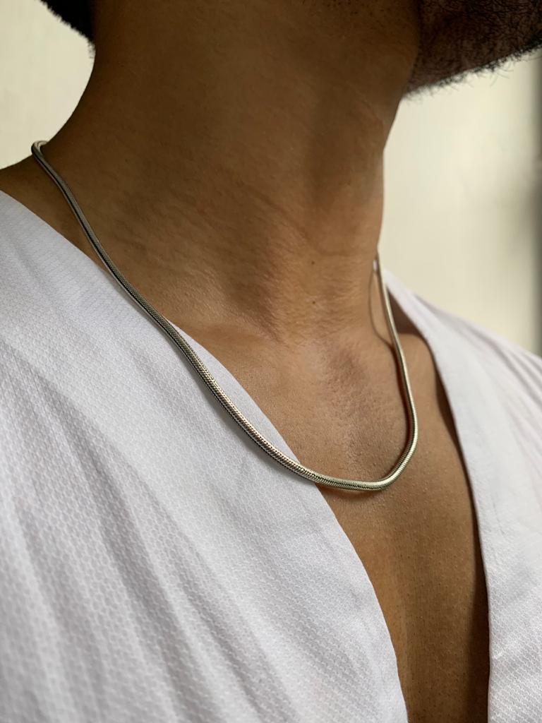 Noodle Silver Chain Men