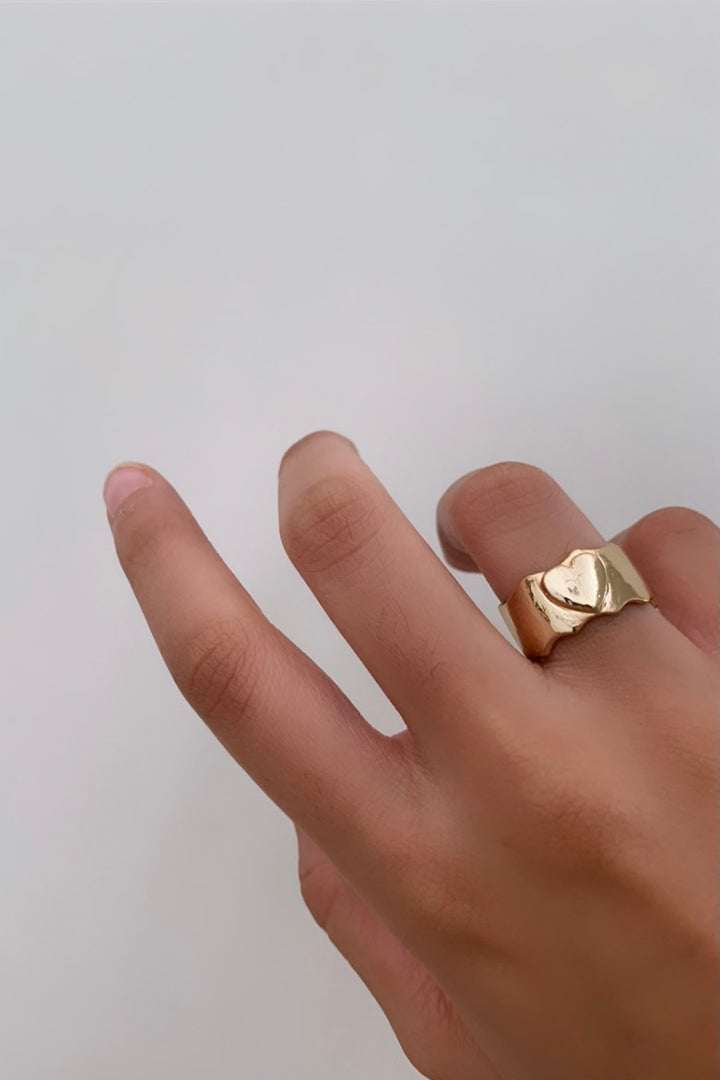 Heart Uneven Ring